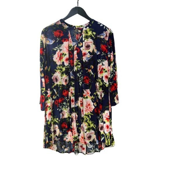 Navy Floral Dress - Picture 1 of 1